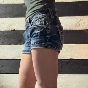 Rock Revival Dark Blue Jean Shorts